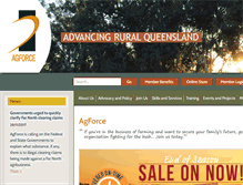 Tablet Screenshot of agforceqld.org.au